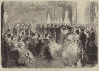 Großer Ball in Paris, gegeben von Graf de Morny